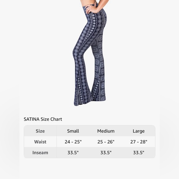 SATINA High-Waisted Flare Leggings - Picture 15 of 15